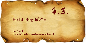 Hold Bogdán névjegykártya
